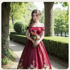 ロシア人 美女 公園 AI画像生成