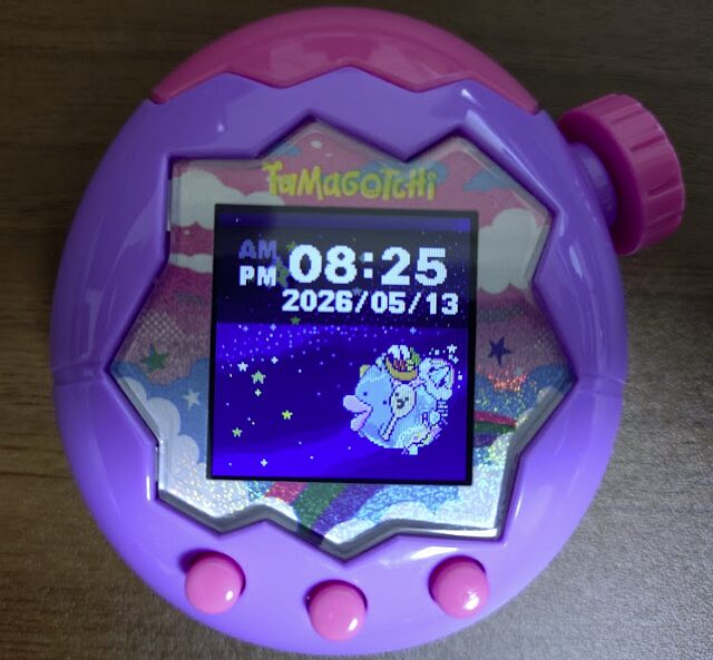 パープル保護フィルムを貼った状態